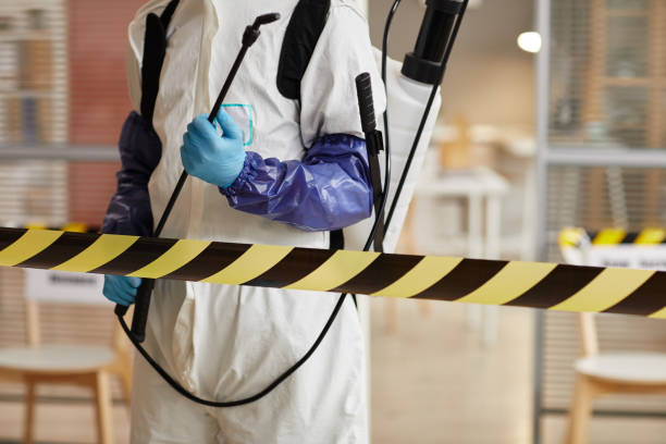 Professional Biohazard Cleanup technician working in Monroeville, NJ